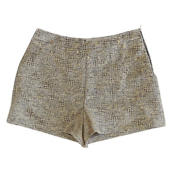 Forever 21 Pants - Forever 21 • Metallic High-Waisted Hot Shorts • Gold • Size M